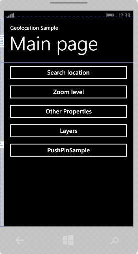 screen layout MainPage